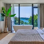 Brand New Design With Heated Pool And Sea View Villa Pomer